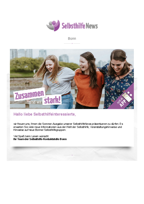 Selbsthilfe News Bonn 08_2025